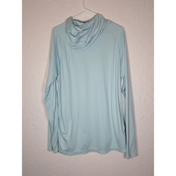 Grundens Solstrale XL Hoody Fishing Shirt Blue Wicking Anti-Odor UFP 50 - Picture 3 of 5